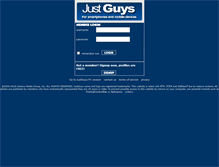 Tablet Screenshot of justguys.net